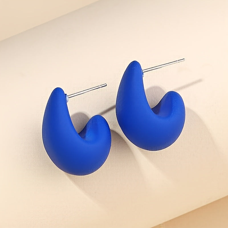 Vintage Earrings with Silver-tone
