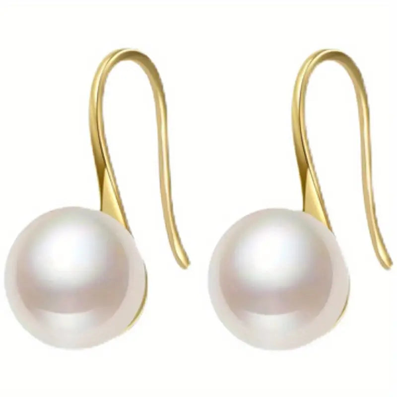 Timeless Earrings with Pearl-inspired
