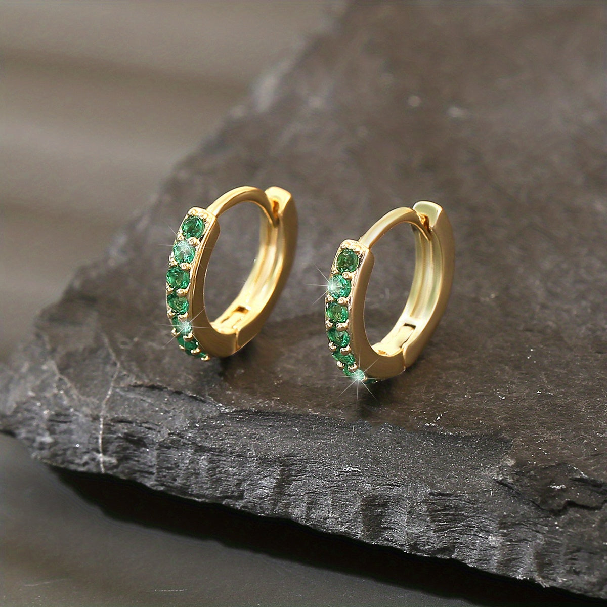 Boho Earrings with Gold-tone