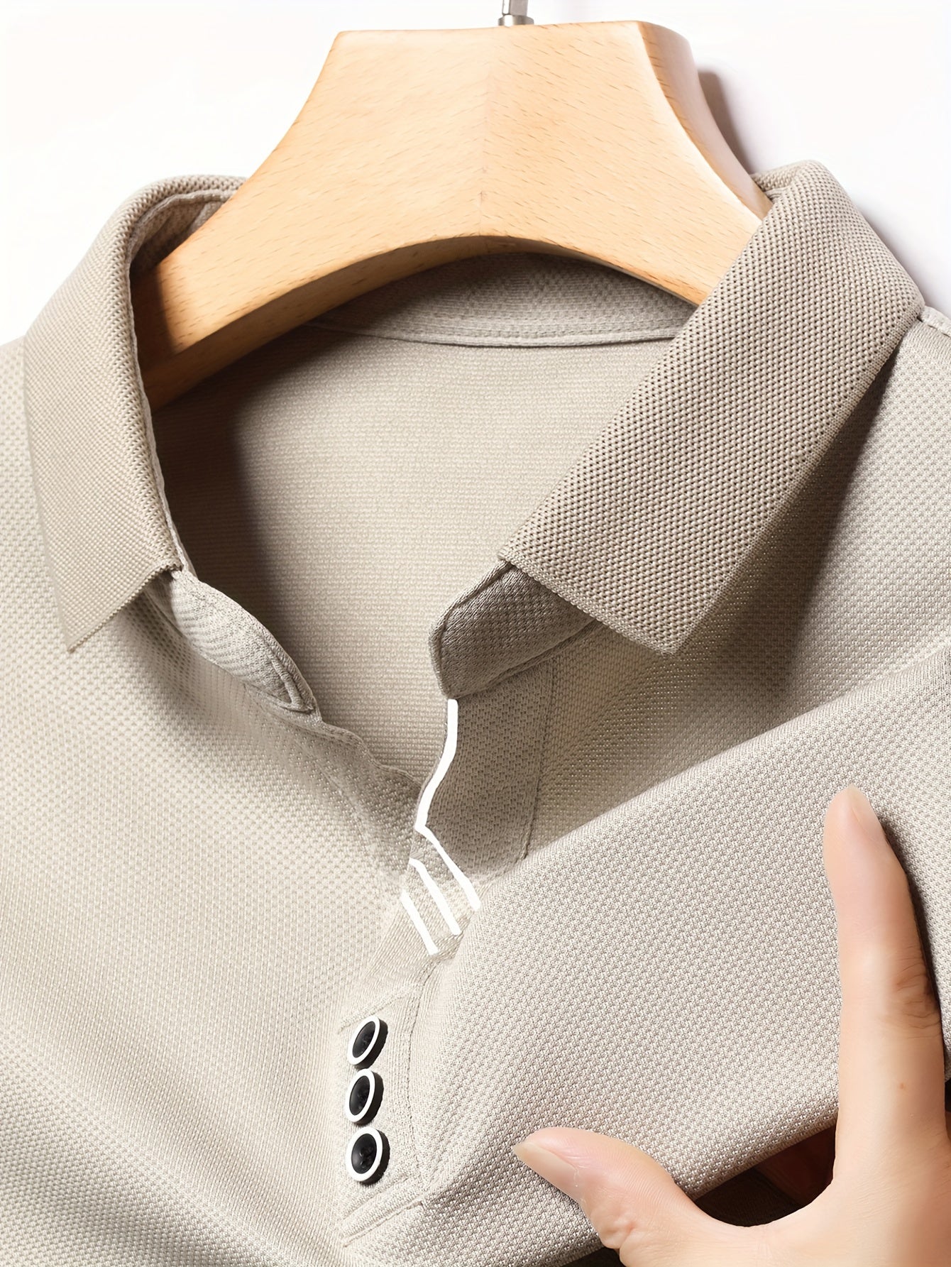 Men's Lightweight Long Sleeve Shirt - Breathable, Stretch Fabric for Golf & Business Casual Wear