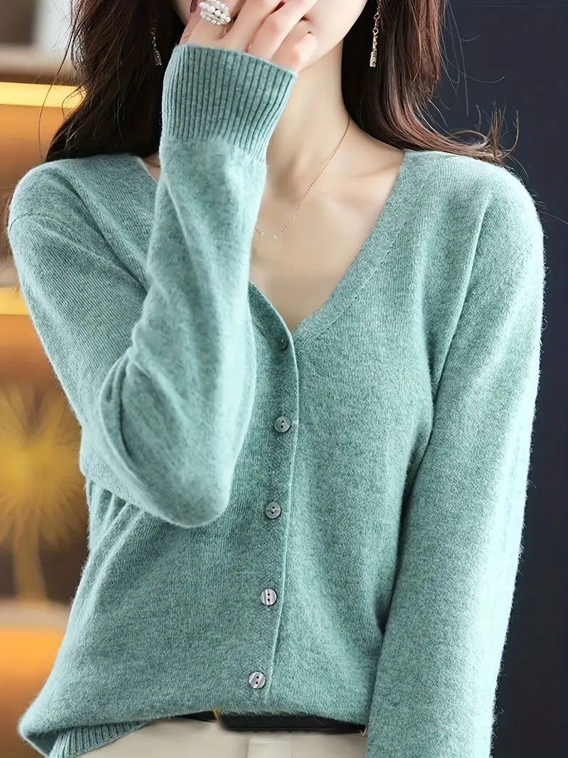 Viscose V-Neck Coat