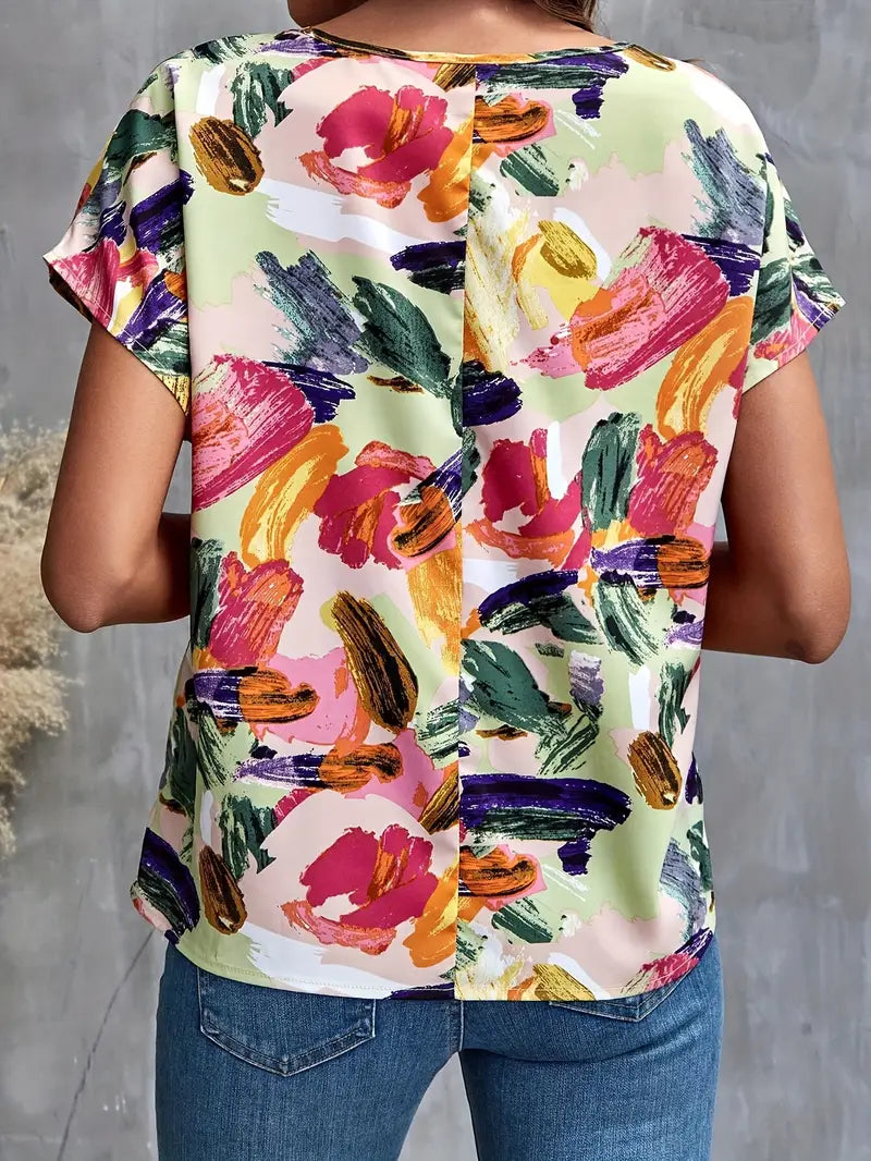Floral Polyester Dress Floral