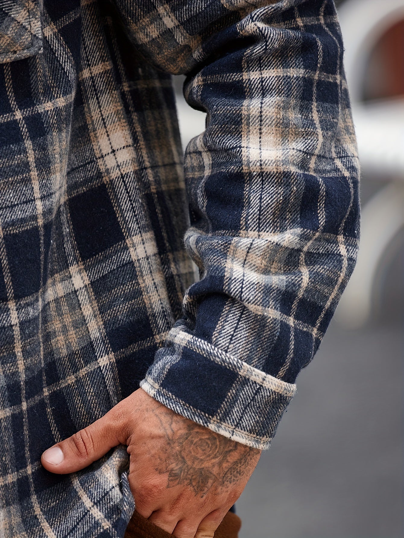 Men's Casual Flannel Shirt Coat - Solid Color Lapel Button-Up with Chest Pocket, Machine Washable Non-Stretch Fabric, Regular Fit Autumn Winter Outerwear, Autumn Apparel, Flannel, Long Sleeve Button Casual Shirt