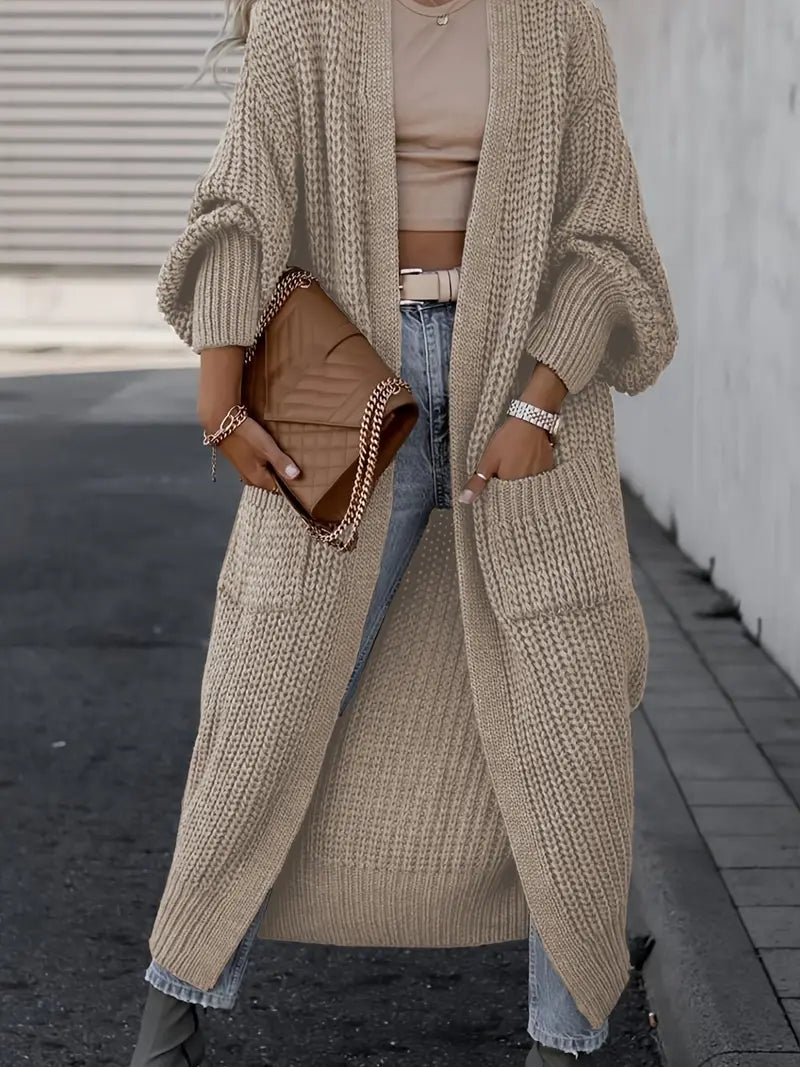 Long V-Neck Cardigan
