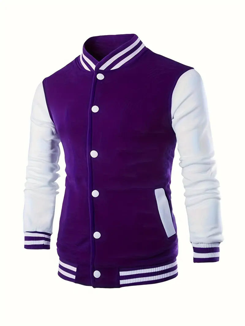 Fleece Polyester Knit Button-Up Long Sleeve Jacket