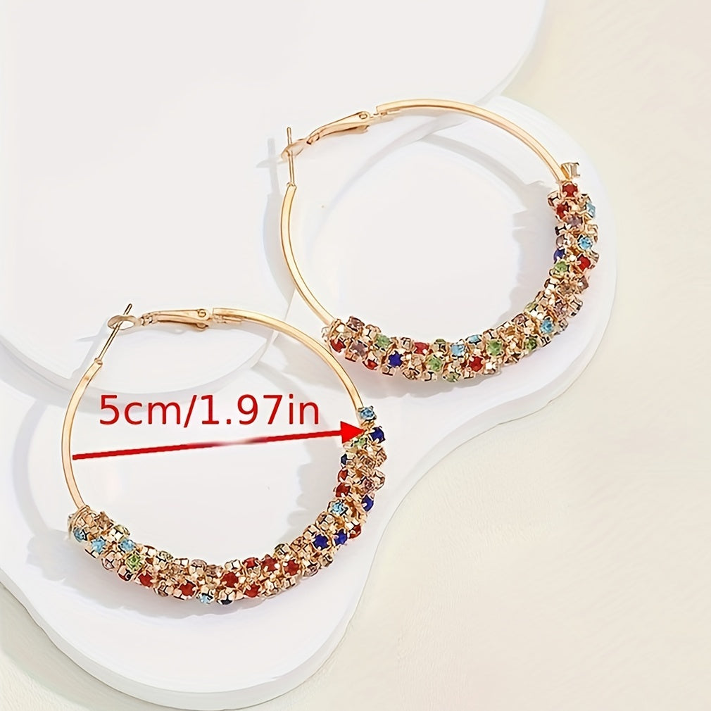 Boho Earrings with Gold-tone