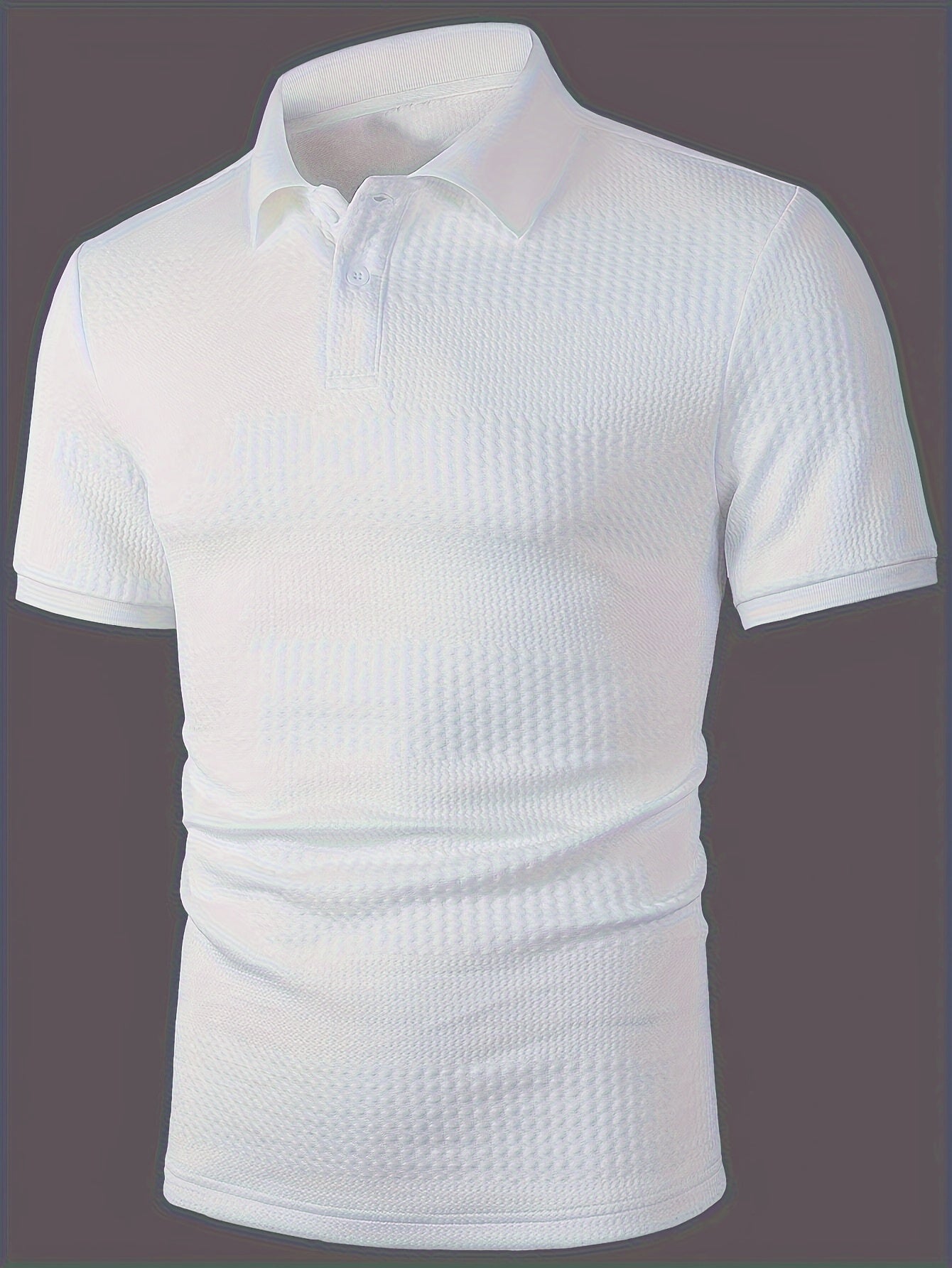 Men's Solid Short Sleeve Golf T-shirt For Summer Outdoor Business