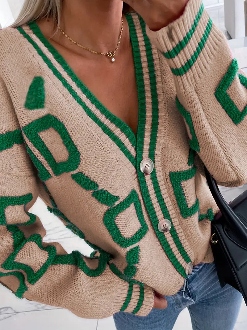 Long V-Neck Cardigan