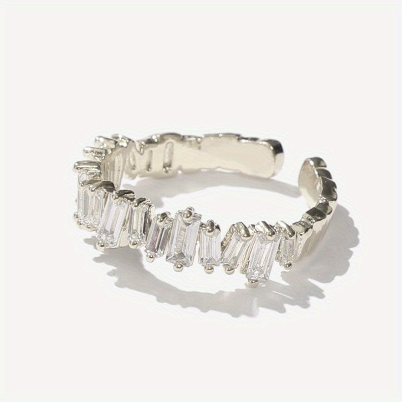 Modern Ring with Gold-tone