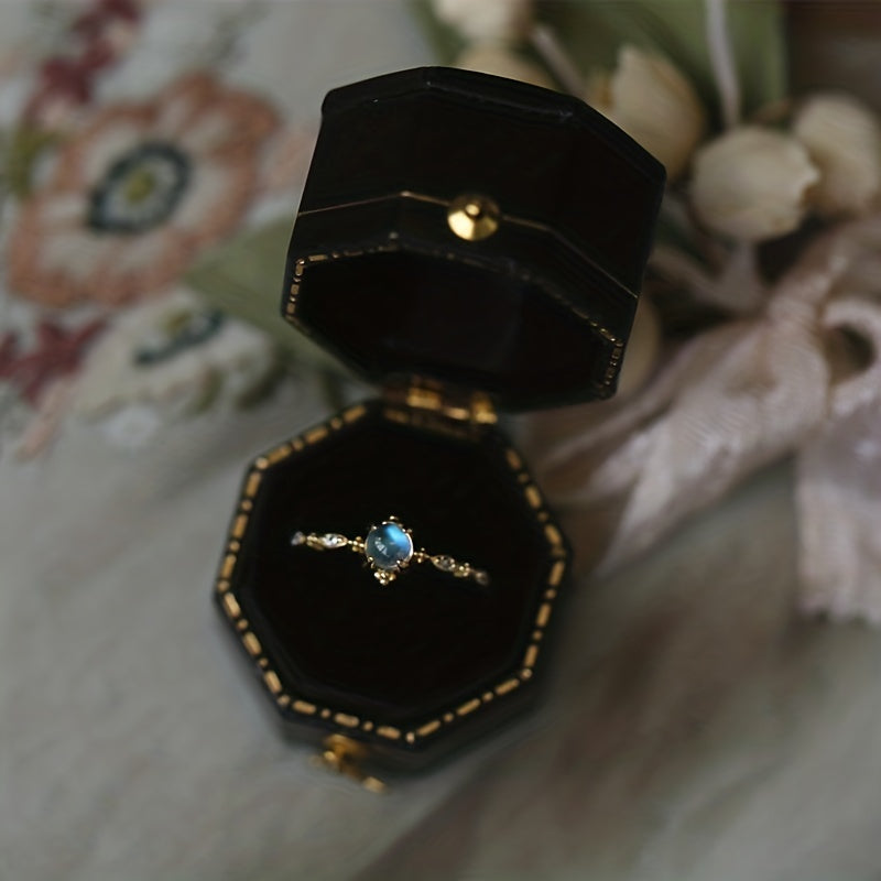 Modern Ring with Silver-tone