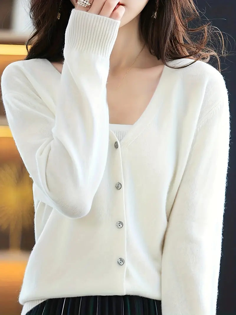 Viscose V-Neck Coat
