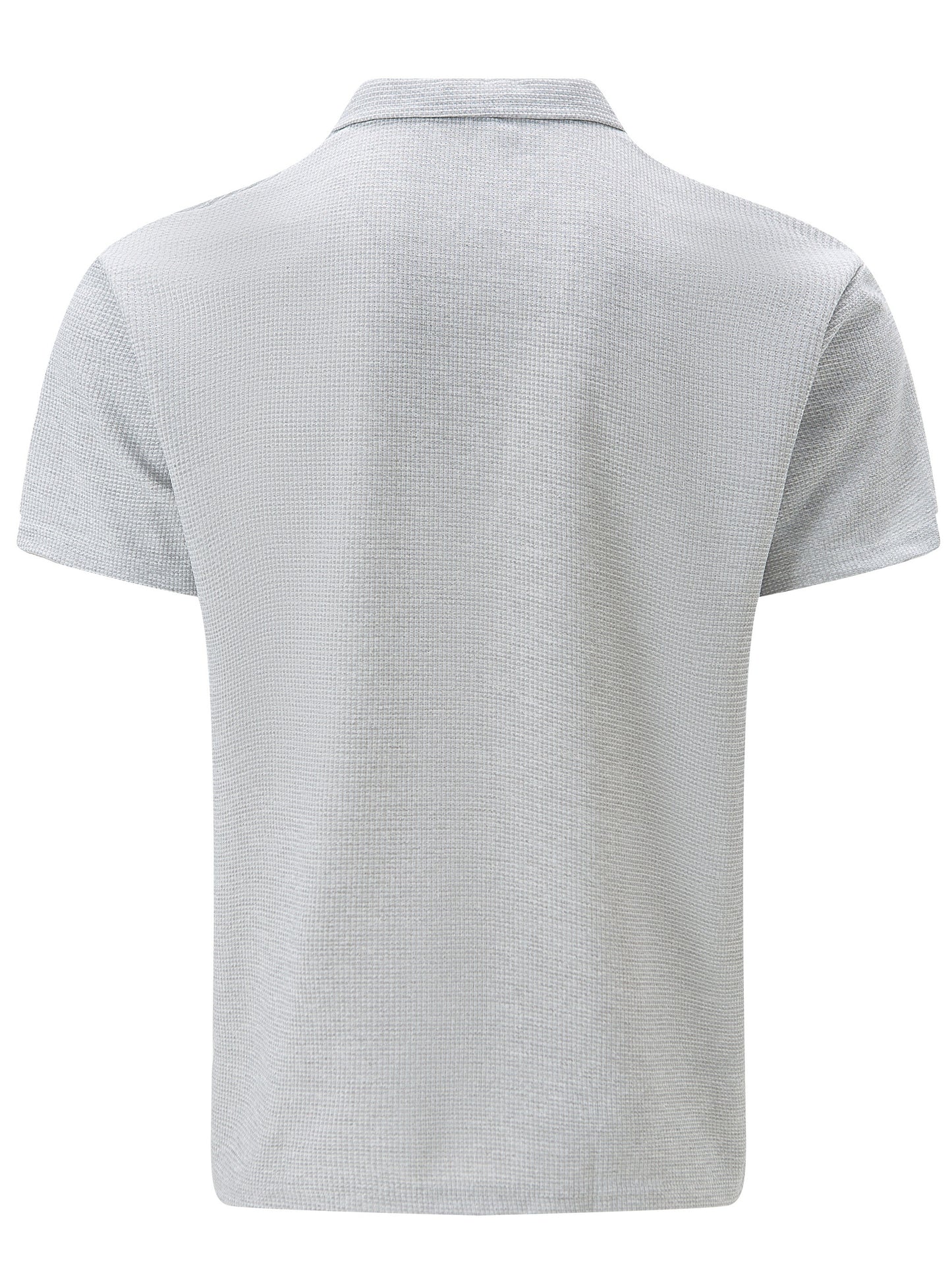 Men's Solid Short Sleeve Zipper Shirt, Casual Male Shirt For Summer Outdoor, Gift For Men