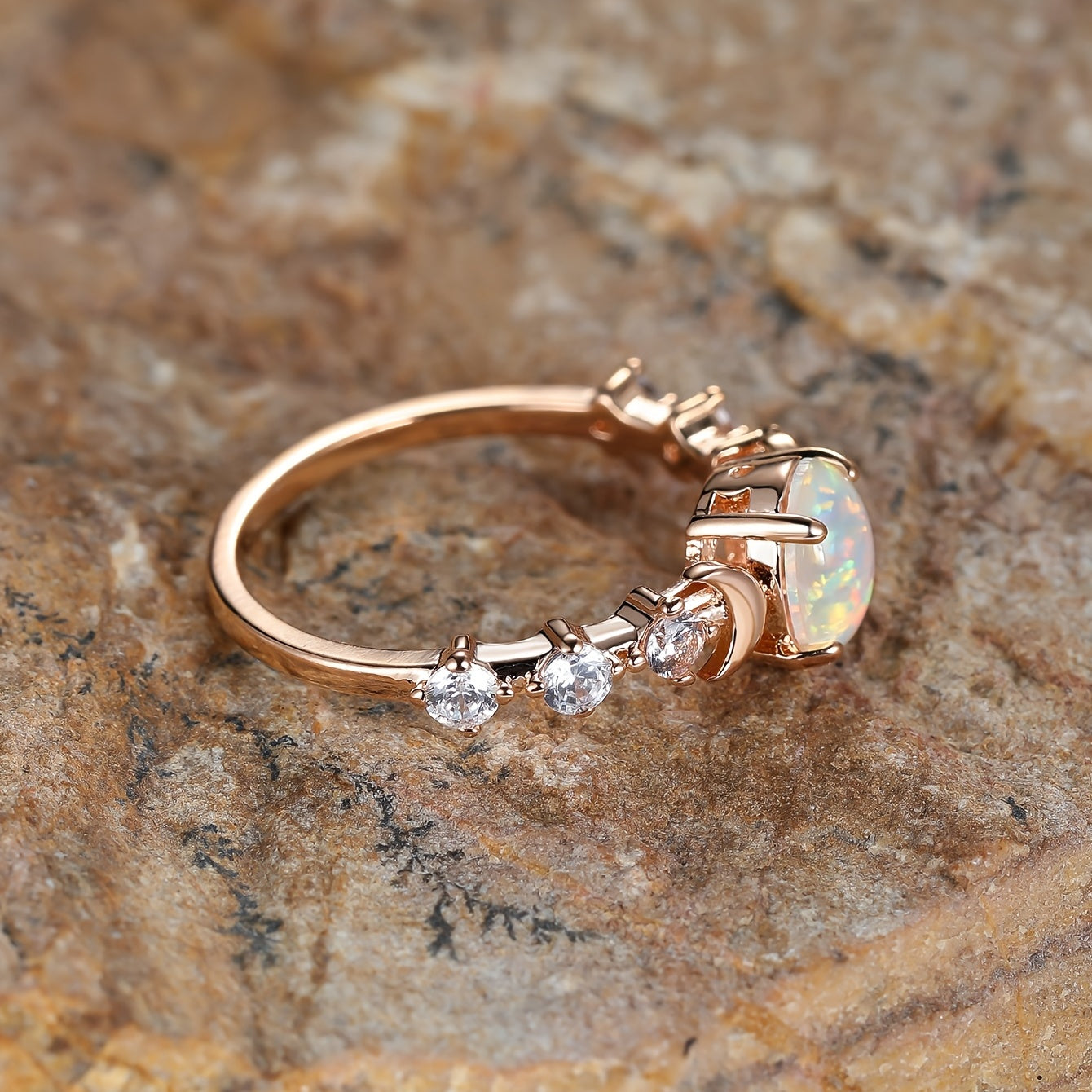 Vintage Ring with Gold-tone