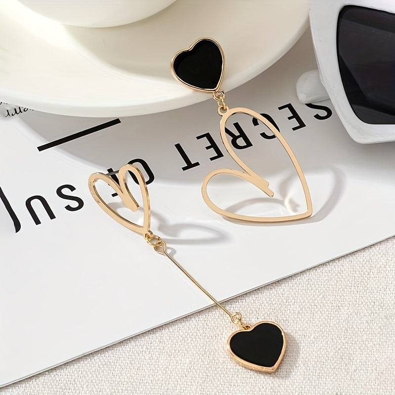 Delicate Earrings with Gold-tone