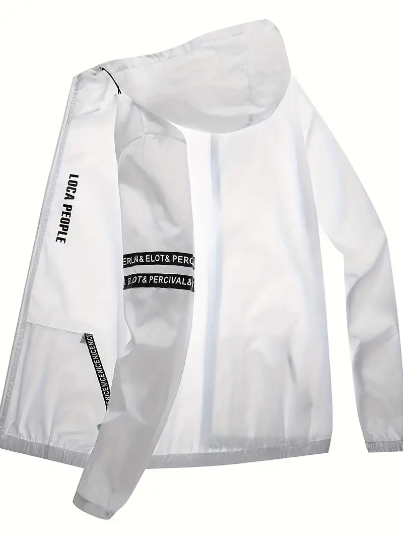 Polyester Hooded Long Sleeve Jacket