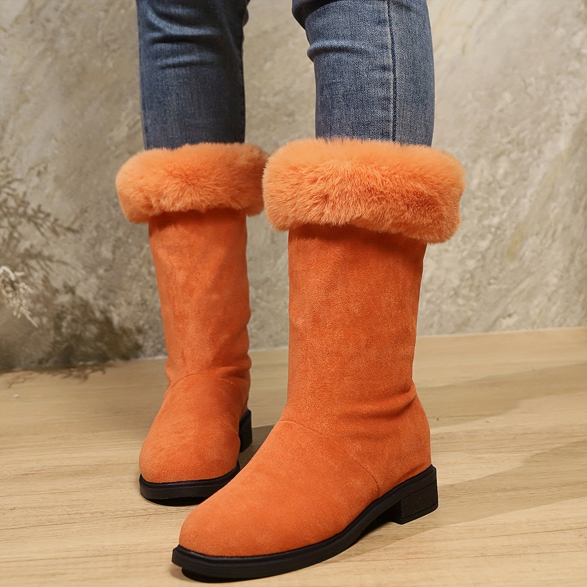 Timeless Tan Vegan Leather Ankle Boots with Platform