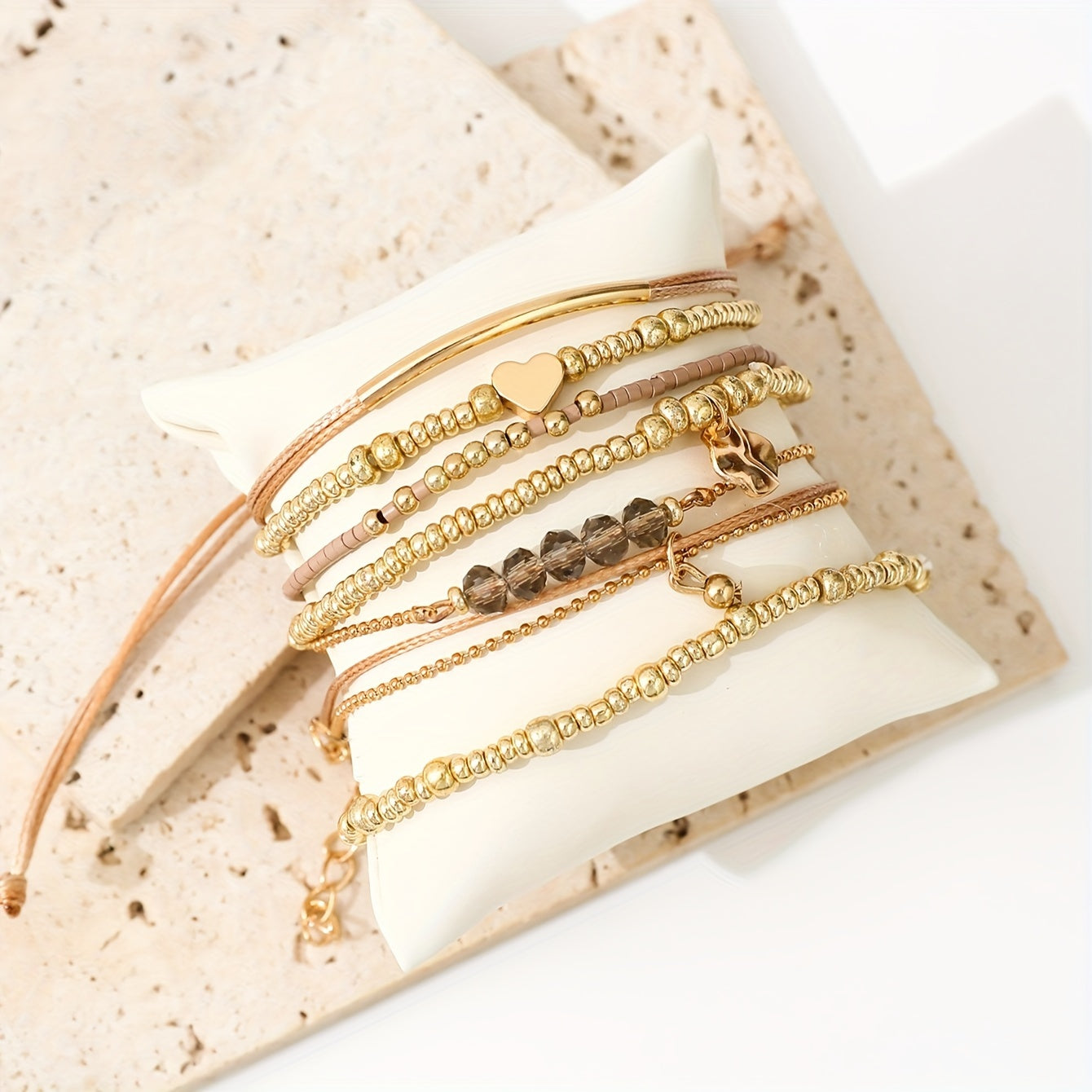 Modern 7-Piece Jewelry Set with Sparkling stones