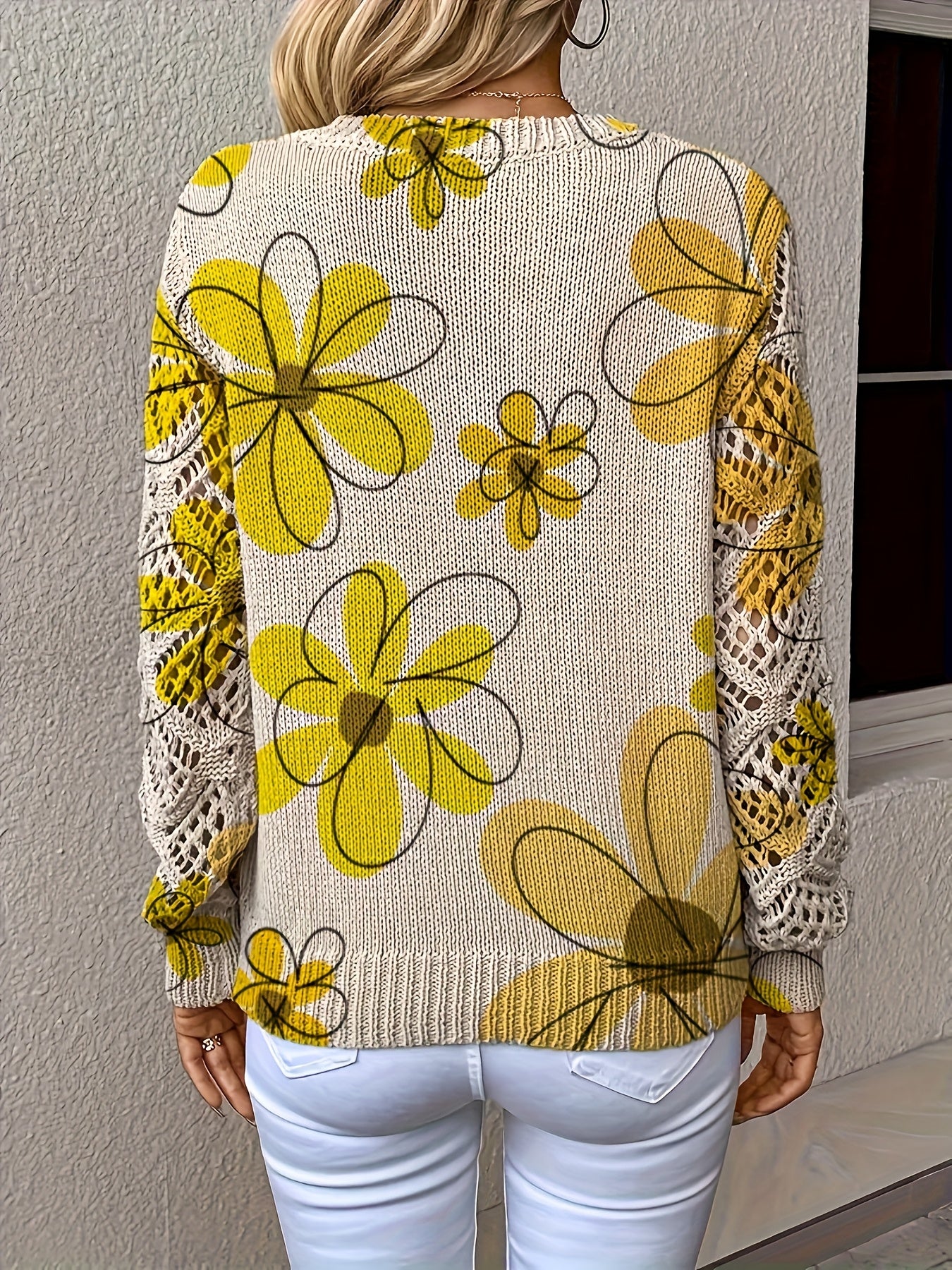 Women'S Elegant V-Neck Sweater - All-Season Long Sleeve Pullover Sweater in Beige, Brown, Pink, Black, White, Gray - Office, Party, Everyday Chic Sweater for Women - Year-Round Wardrobe Essential, Office Attire, Bohemian Style, Comfortable Fit