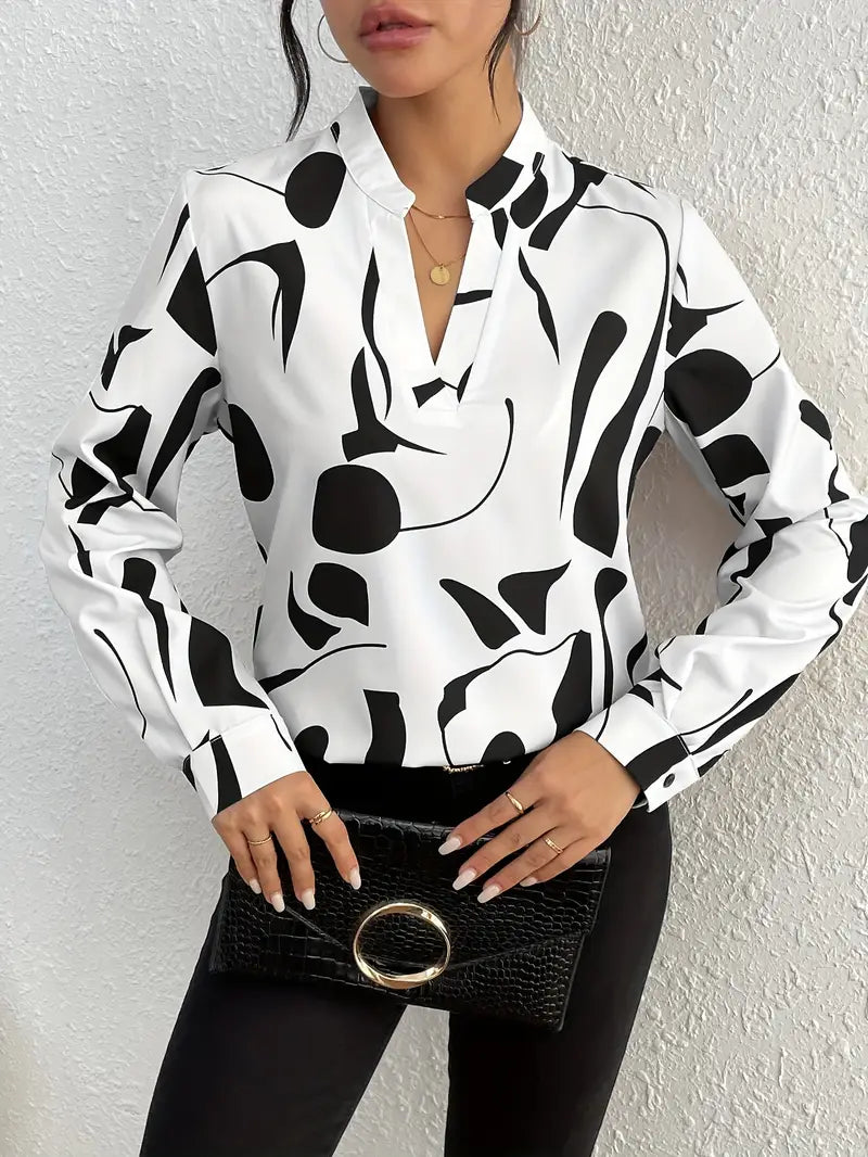 Geometric Polyester Sweater