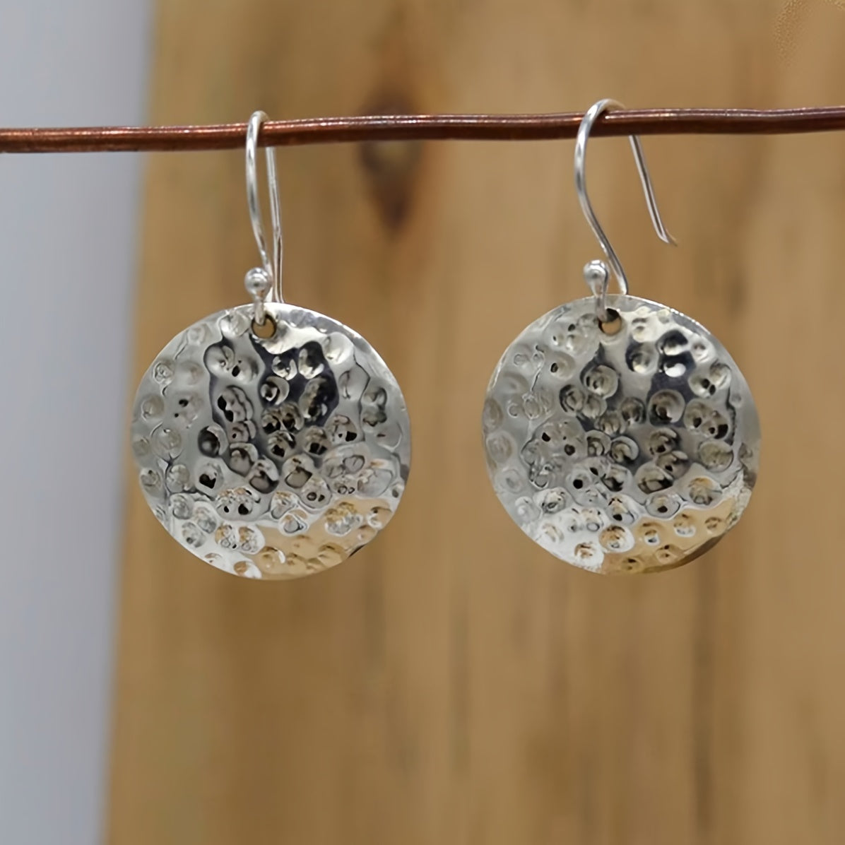 Modern Earrings with Gold-tone