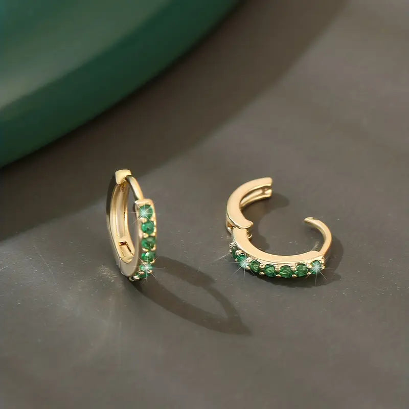 Boho Earrings with Gold-tone