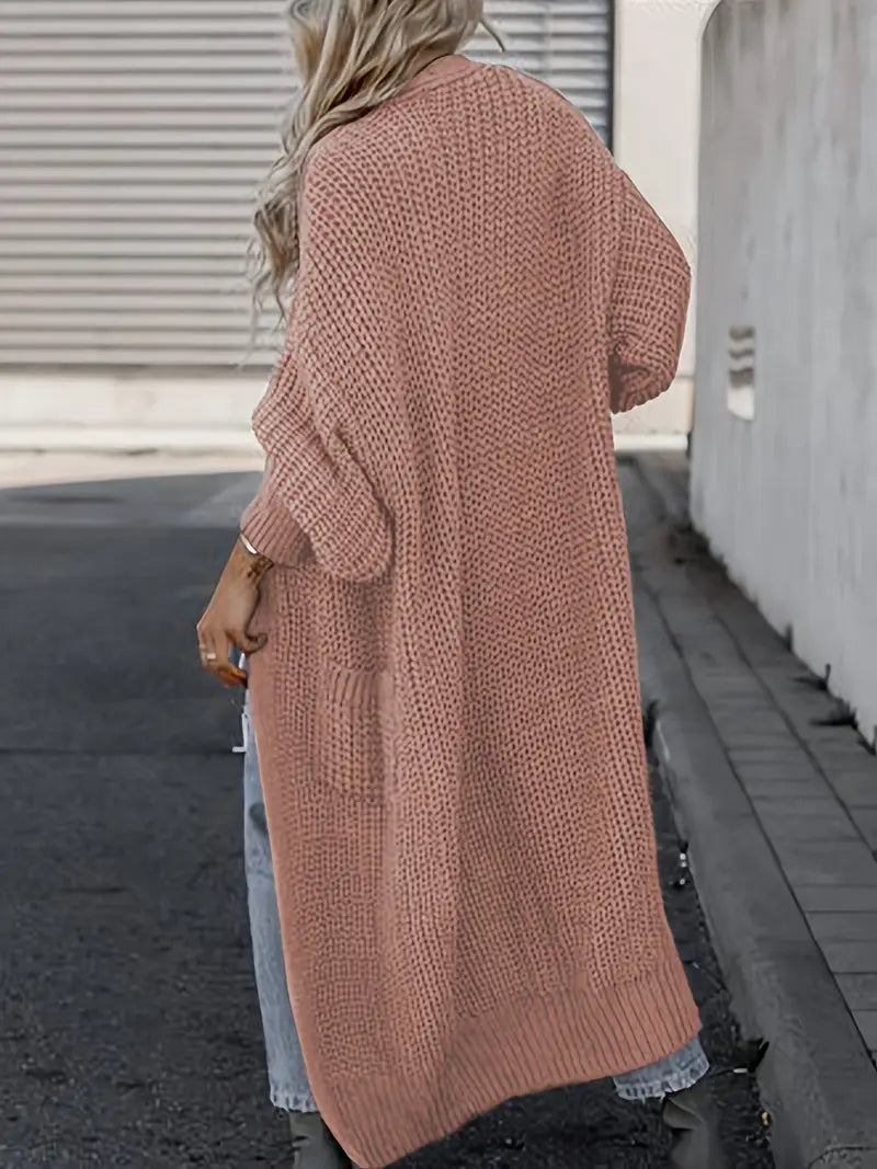 Long V-Neck Cardigan