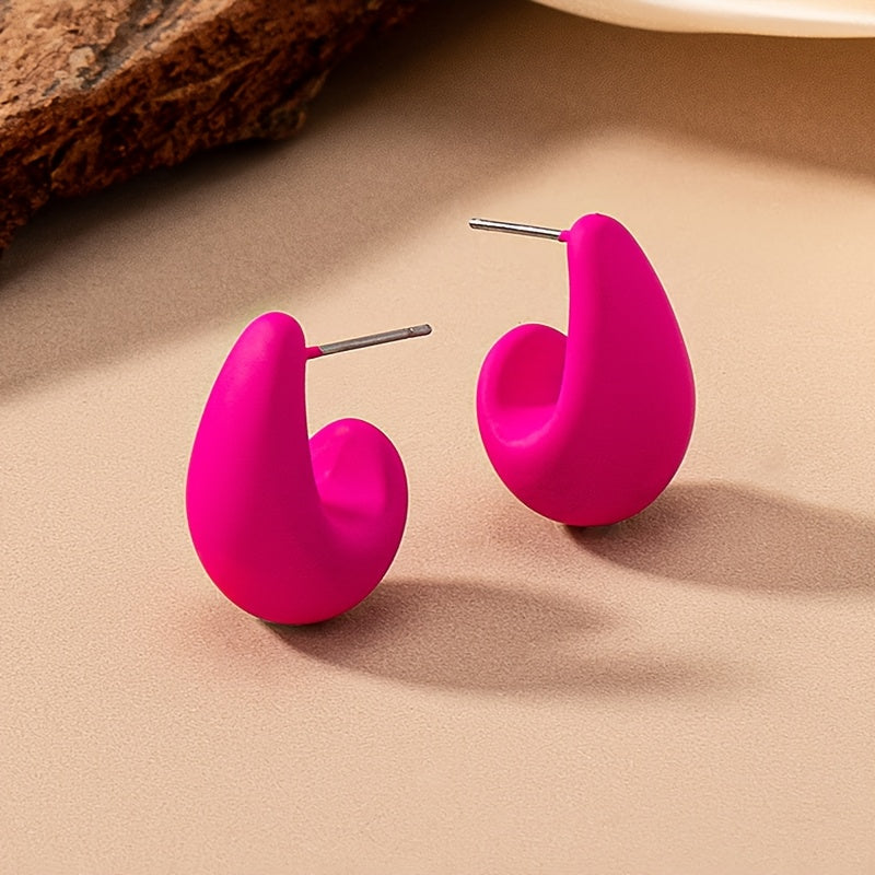 Vintage Earrings with Silver-tone