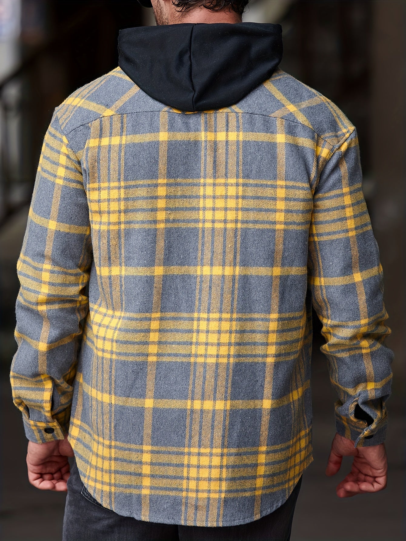 Men's Casual Flannel Shirt Coat - Solid Color Lapel Button-Up with Chest Pocket, Machine Washable Non-Stretch Fabric, Regular Fit Autumn Winter Outerwear, Autumn Apparel, Flannel, Long Sleeve Button Casual Shirt