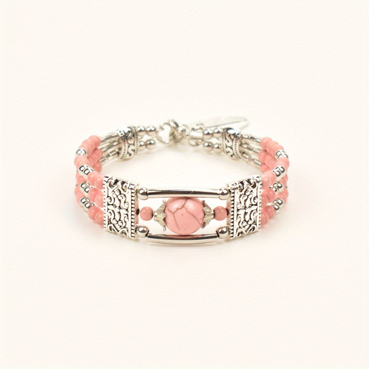 Boho Bracelet with Silver-tone