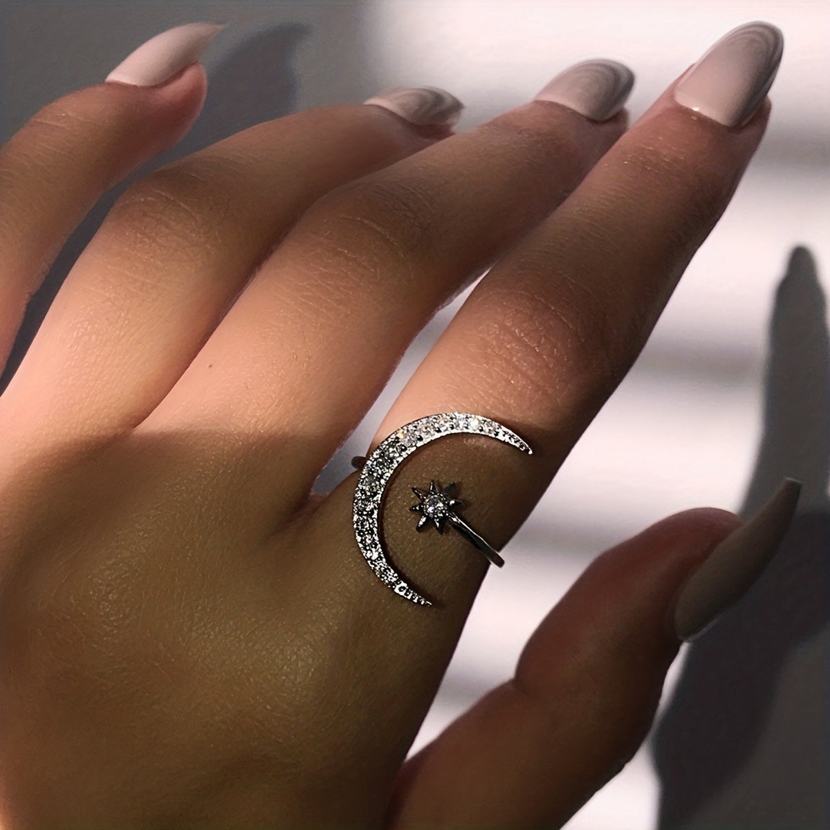 Modern Ring with Gold-tone