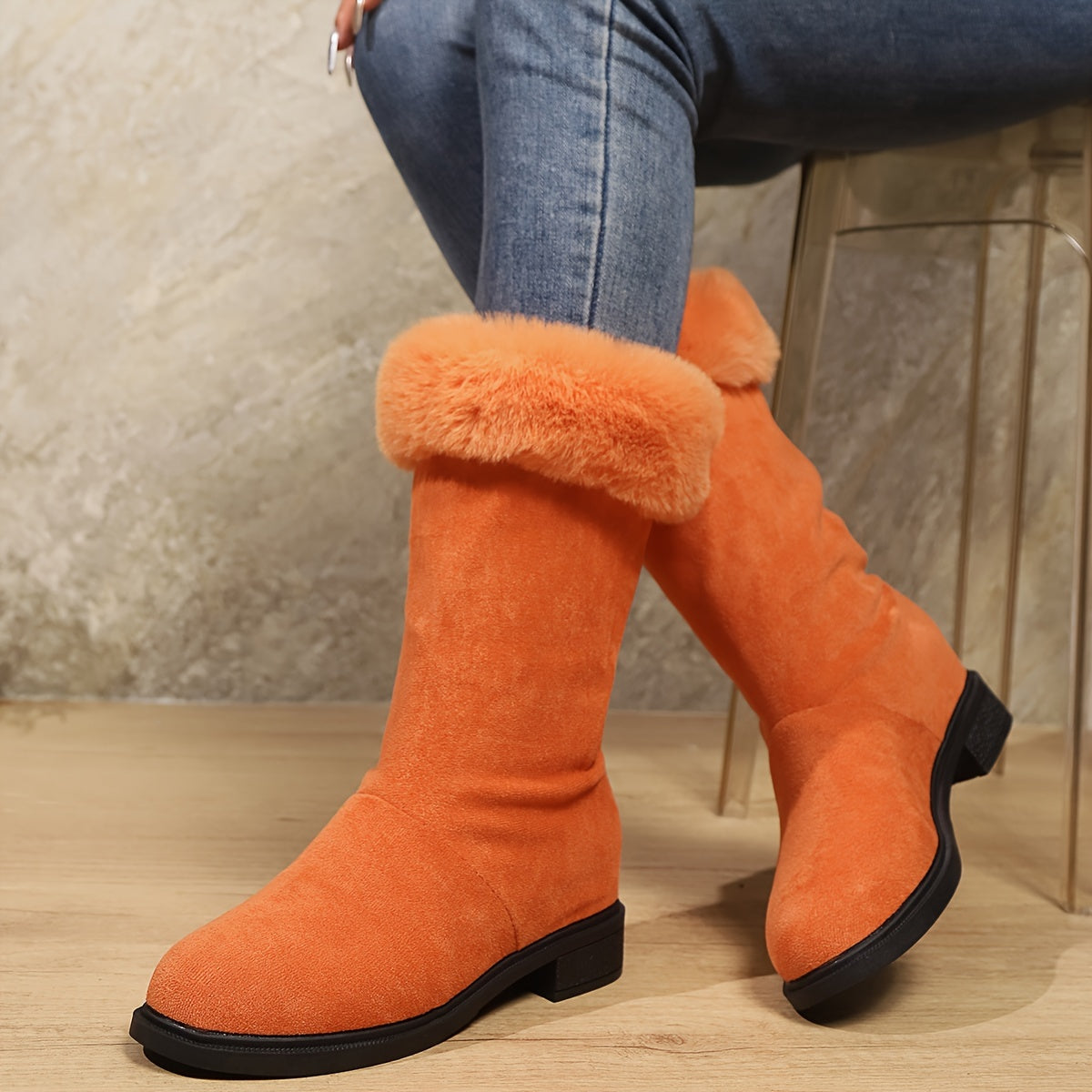 Timeless Tan Vegan Leather Ankle Boots with Platform