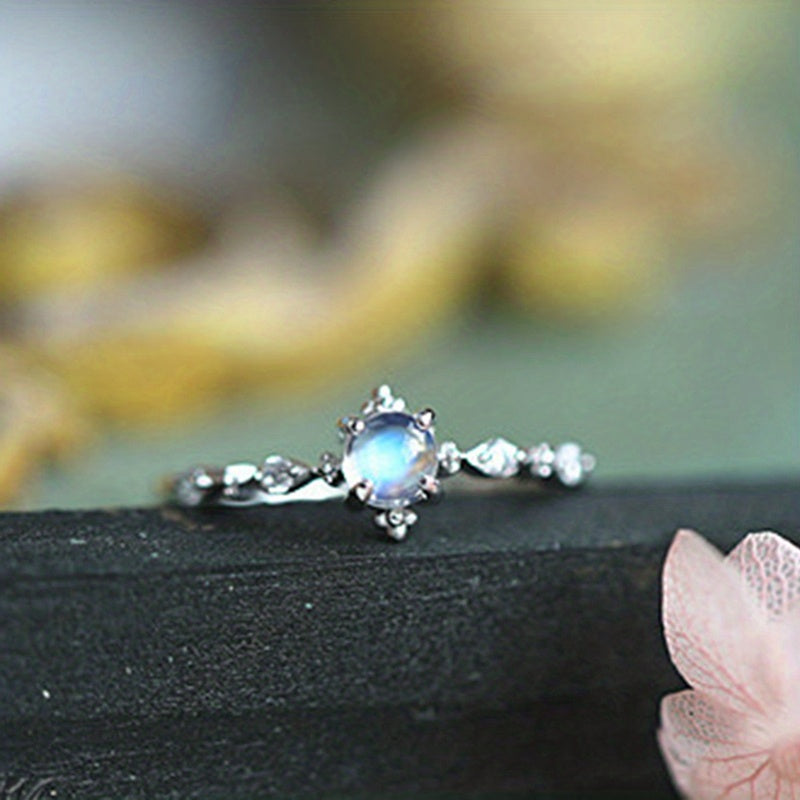 Modern Ring with Silver-tone
