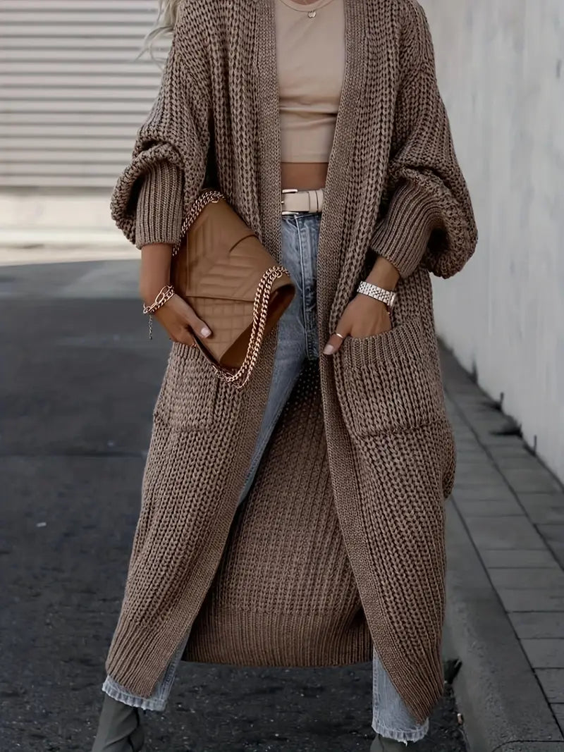 Long V-Neck Cardigan