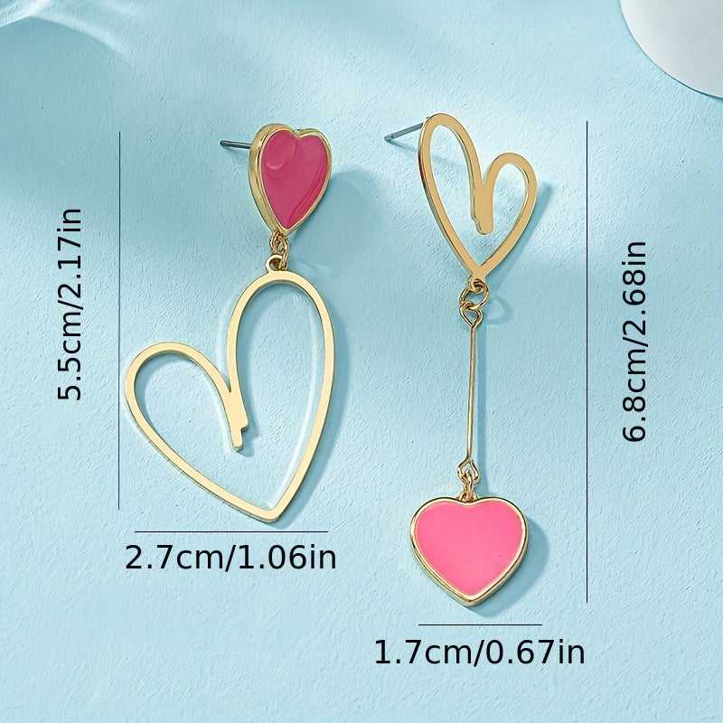 Delicate Earrings with Gold-tone