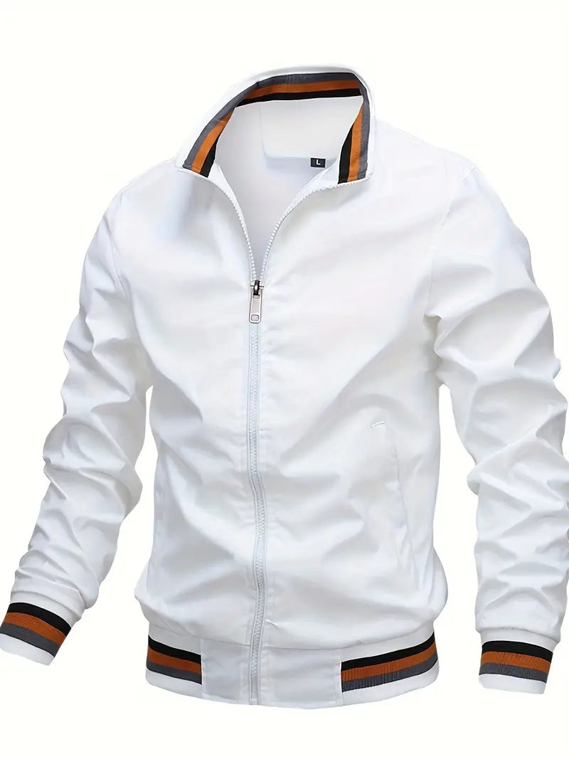 Polyester Zip Long Sleeve Jacket