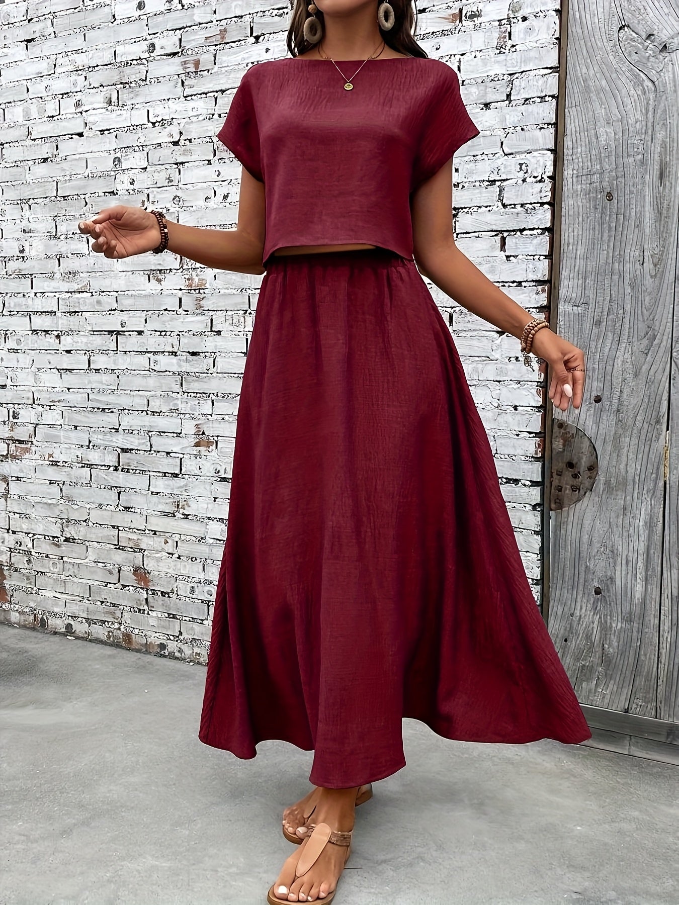 Chic Everyday Blouse 2-Piece Set