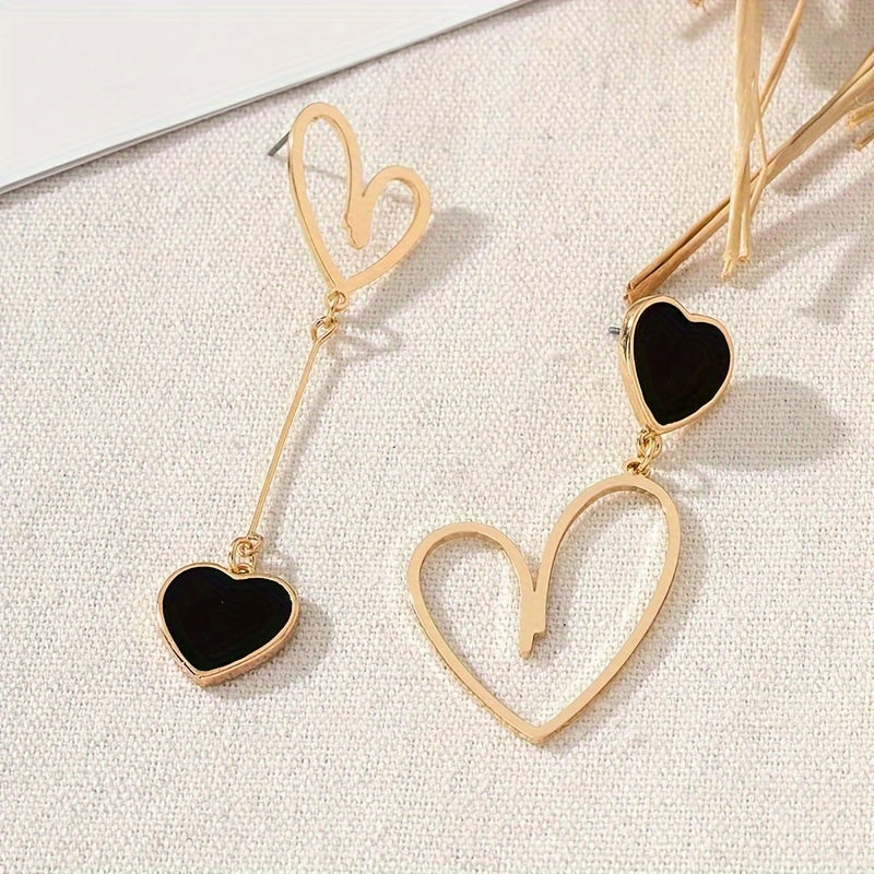 Delicate Earrings with Gold-tone