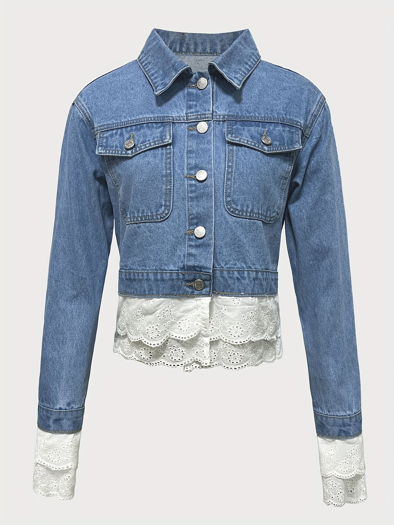 Timeless Blue Polyester Pants with Button
