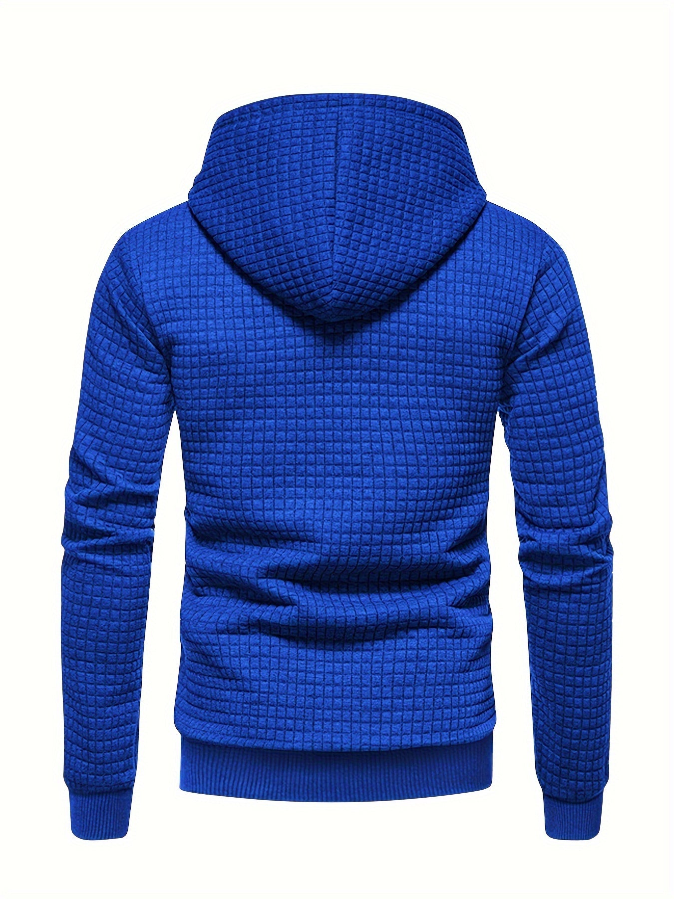 Men's Sporty Hooded Sweatshirt - Navy Blue with Copper Bow Accents, Regular Fit, Machine Washable, High-Quality Fabric for Casual & Athletic Wear, Sweater Hoodie, Everyday Comfort, Textured Knit Fabric