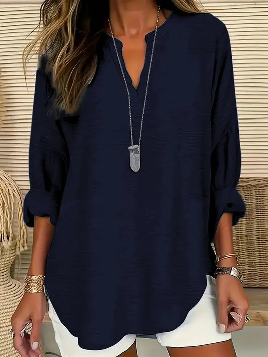 Solid Polyester Sweater Olive
