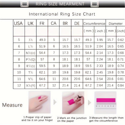 Modern Ring with Silver-tone