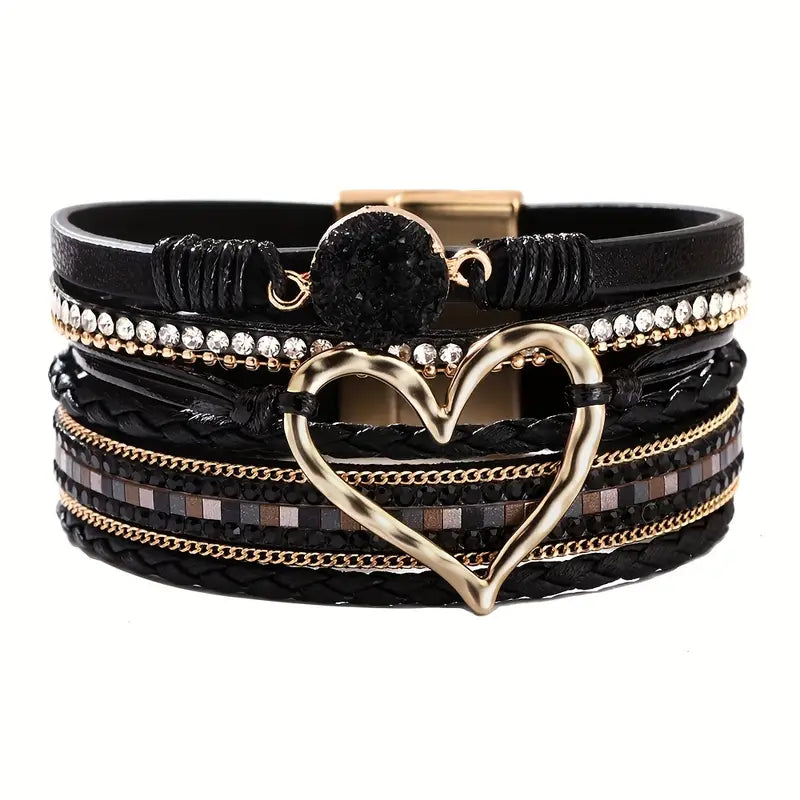 Boho Bracelet with Gold-tone