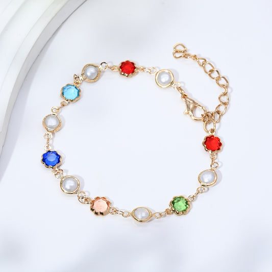 Modern 1-Piece Bracelet Set with Gold-tone