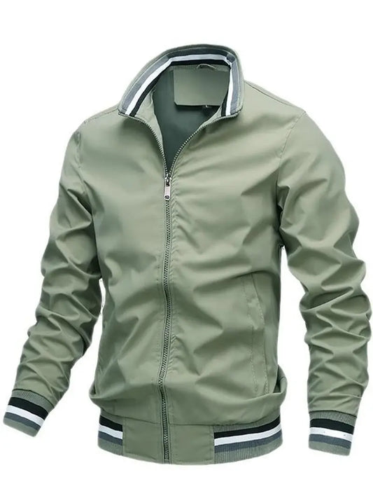 Polyester Zip Long Sleeve Jacket