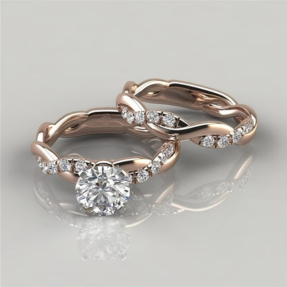 Vintage Ring with Gold-tone