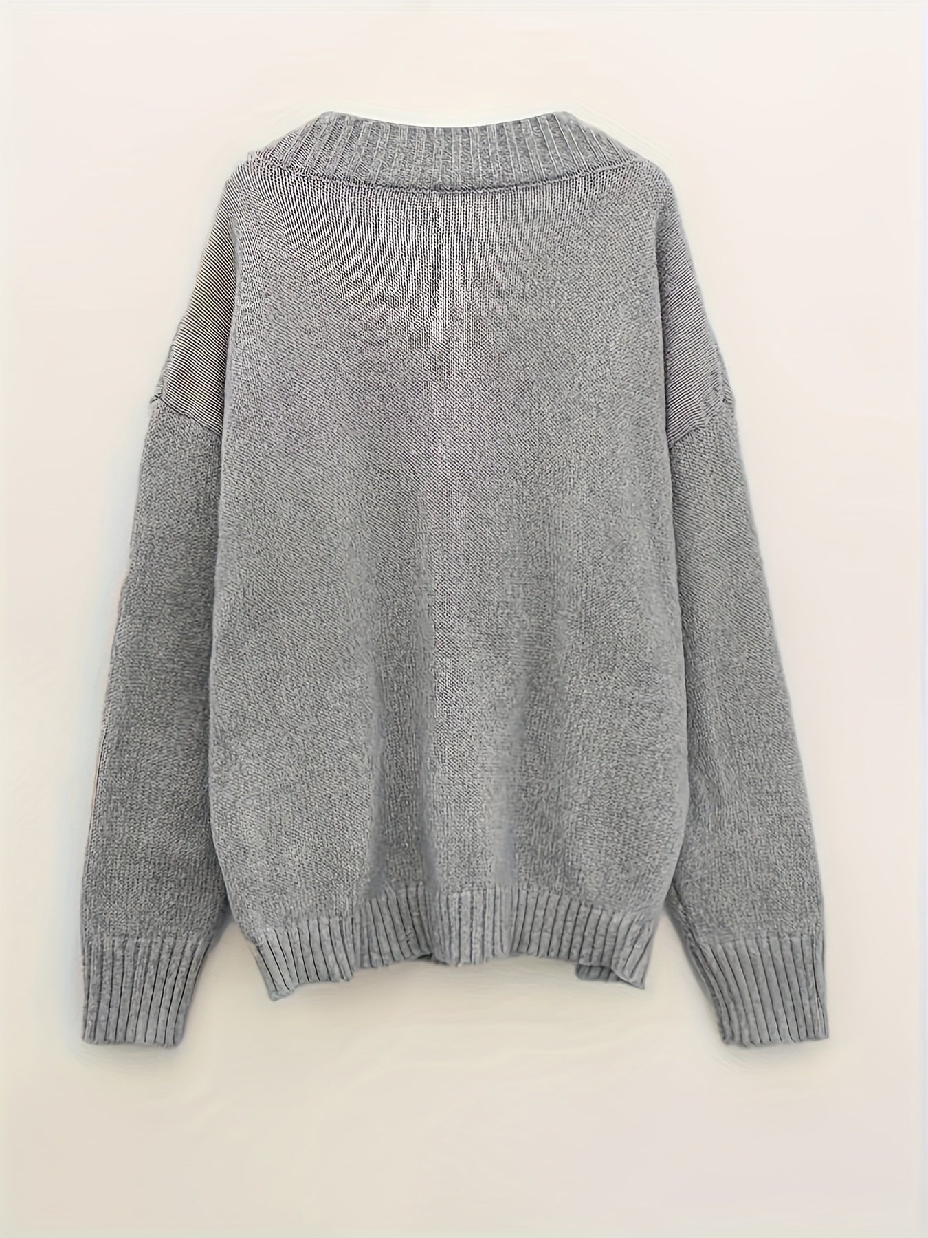 V-Neck Knitted Sweater