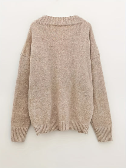 V-Neck Knitted Sweater