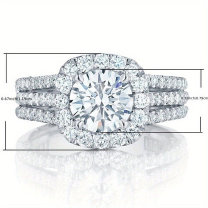 Evening Ring with Gold-tone