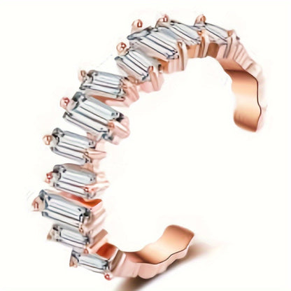 Modern Ring with Gold-tone