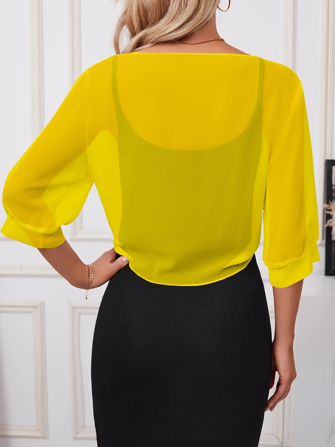 [Lightweight and Breathable] Elegant Shawl Wrap with Tie-Front Detail | Polyester | Lightweight and Breathable | Dress Accessory | Spring/Summer/Fall Events | Chic